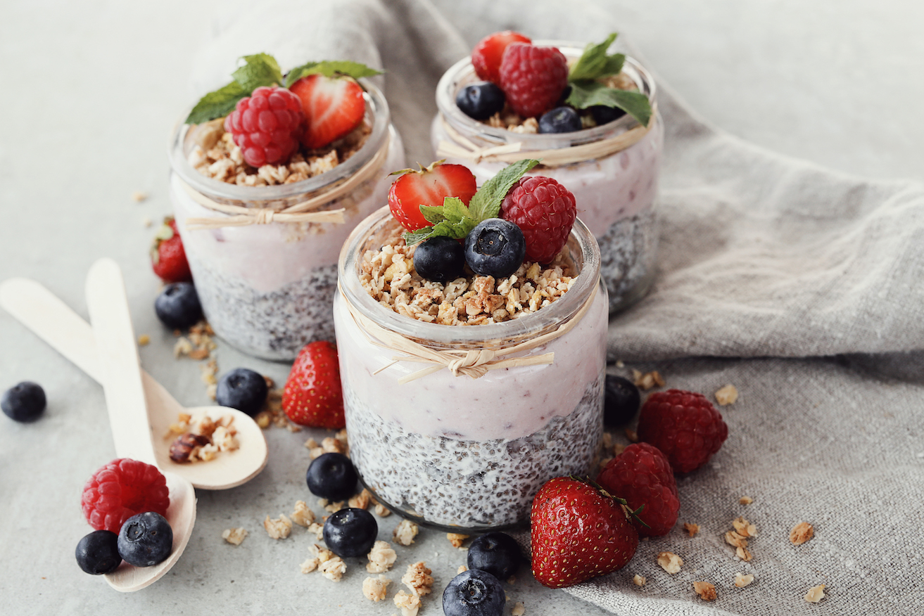 Chia puding recept