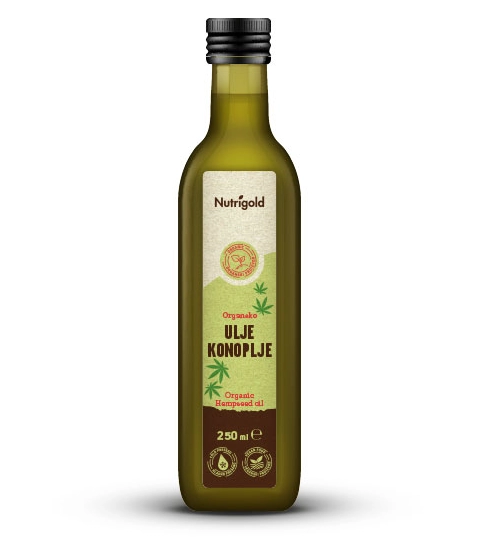 Konopljino olje 250 ml - Ekološko hladno stisnjeno