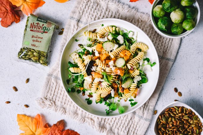 Jesenska pasta salata