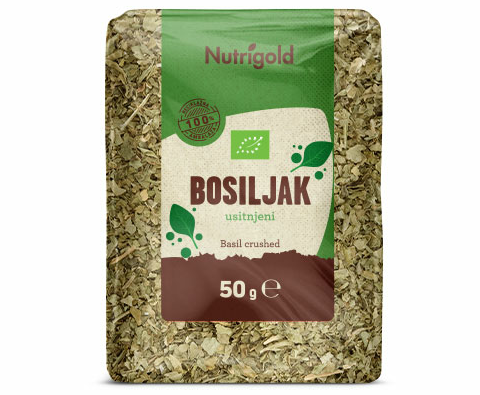 Bazilika drobljena - Ekološka 50g Nutrigold