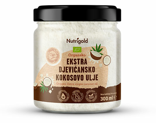Ekstra deviško kokosovo olje - Ekološko 300ml Nutrigold