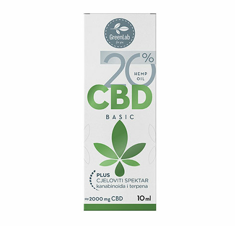 CBD olje 20% - 10 ml Green Lab