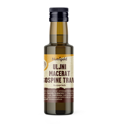 Oljni macerat šentjanževke – Ekološki 100 ml Nutrigold