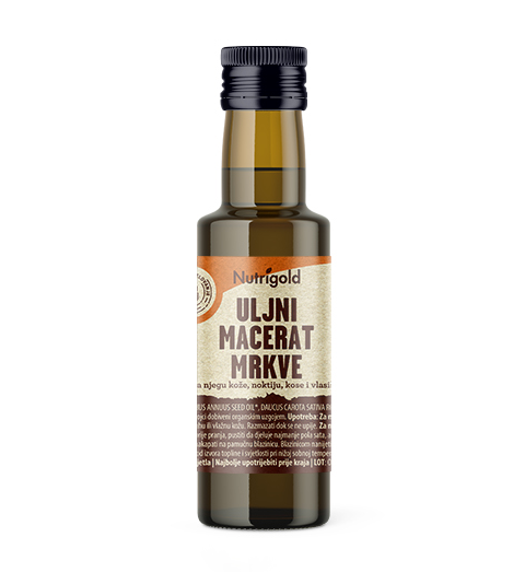Korenčkov oljni macerat - Bio 100 ml Nutrigold