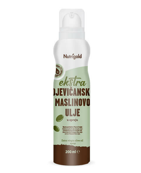 Nutrigold ekstra deviško oljčno olje Organsko v SPREJU v embalaži 200ml