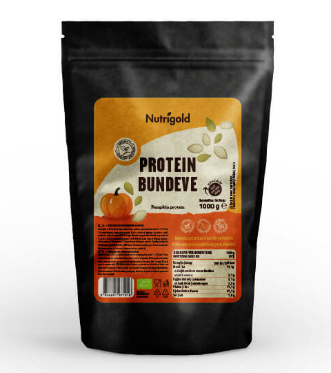 Bučne beljakovine v prahu - Ekološke 1000g Nutrigold 