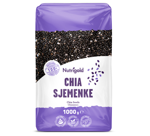 Chia semena – 1000g Nutrigold