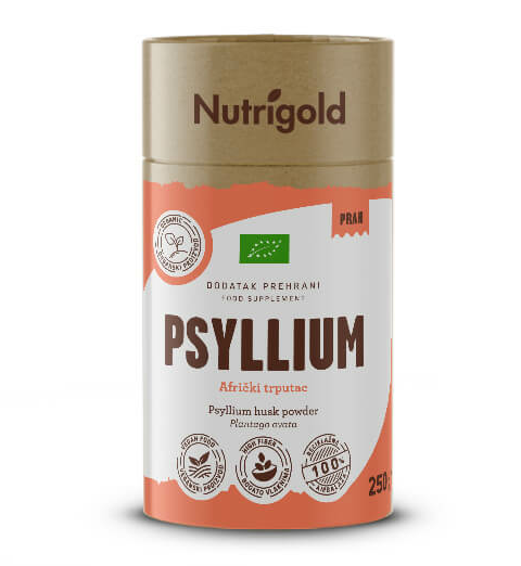 Psyllium prah Ekološki 250g Nutrigold