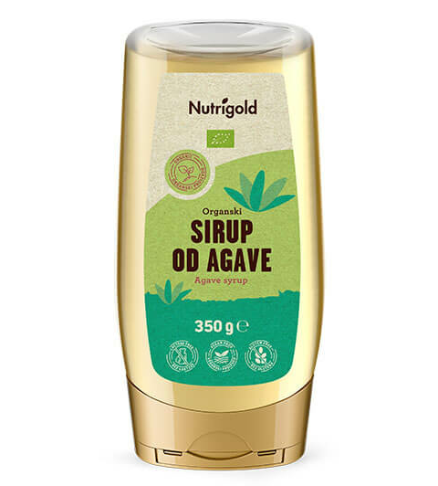 Nutrigold organski agavin sirup v steklenički 350 g