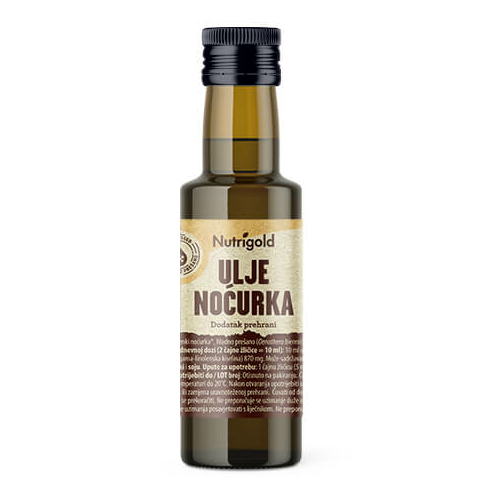 Nutrigold organsko olje sleza v temni steklenički 100ml