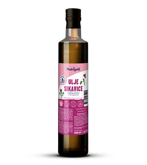Nutrigold Hladno stiskano olje pegastega badlja v steklenici 500 ml