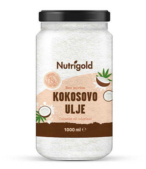 Nutrigold kokosovo olje bez vonja  v kozarcu 1000ml 