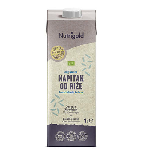 Nutrigold organski napitak od riže bez dodanog šećerau pakiranju od1000ml 