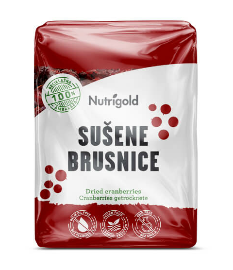 Nutrigold sušene brusnice  pakiranje 500g 