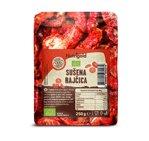 Nutrigold organski sušeni paradižnik  pakiranje 250g 