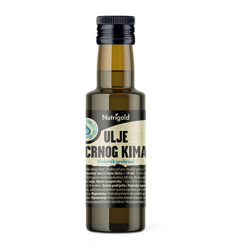 Nutrigold olje črne kiumine Organsko  pakiranje 100ml 