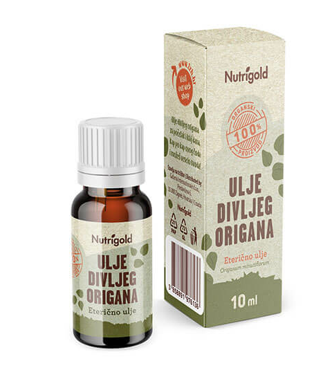 Nutrigold olje divjega origana Bio u steklenički 10ml 