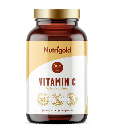 Nutrigold Vitamin C 800mg pakiranje 90 vegan kapsula 