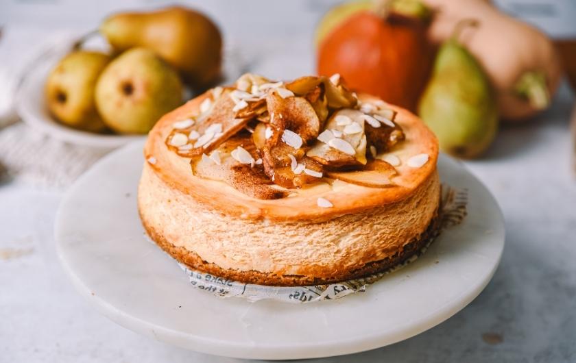 Recept za Cheesecake s hruskami.