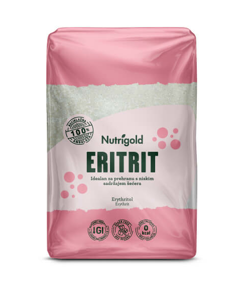 Eritrit - Brez kalorij 1000g Nutrigold