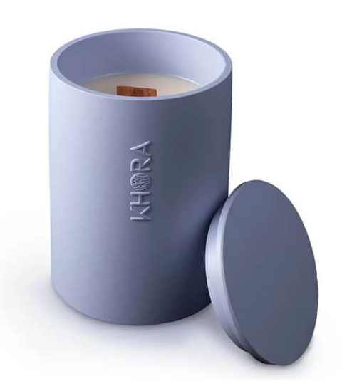 Dišeča sveča s 100% sojinim voskom Bamboo & White Tea - Khora