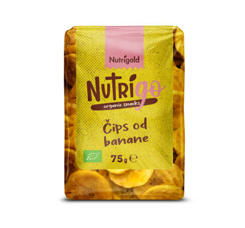 Bananin cips - Organski 75g Nutrigold