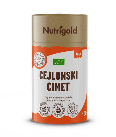 Cimet Ceylon - Ekološki 100g Nutrigold