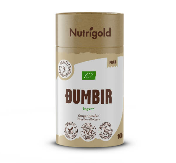 Ingver v prahu - ekološki 100g Nutrigold