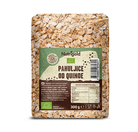 Kvinojini kosmiči - Ekološki 300g Nutrigold