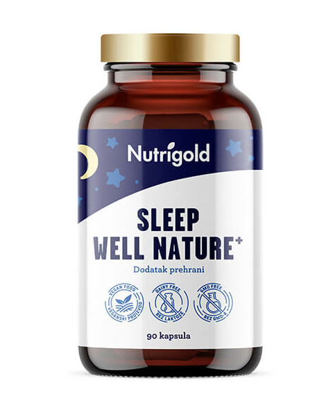 Sleep Well Nature 600mg - 90 veganskih kapsul Nutrigold