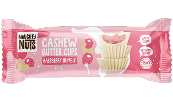 Pralineji Malina & Indijski oreščki - Ekološki 3 kos Naughty Nuts