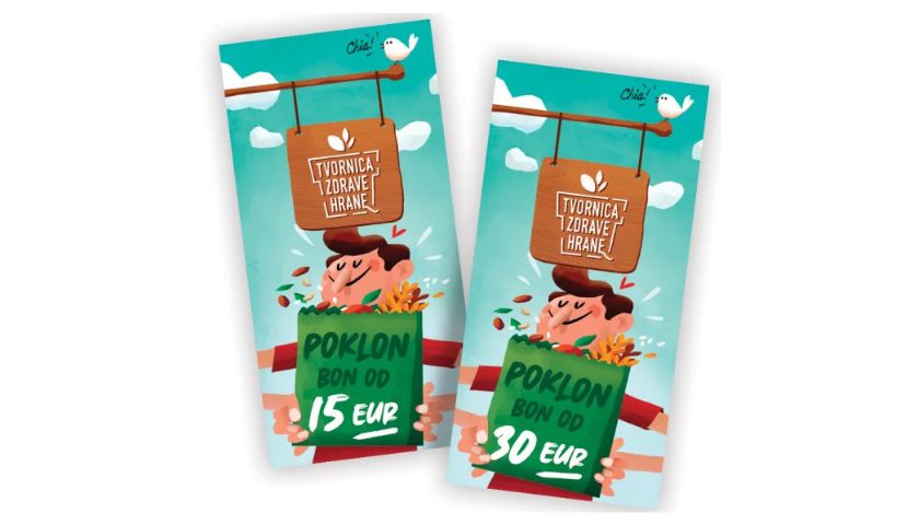 Darilni boni Tovarne Zdrave Hrane