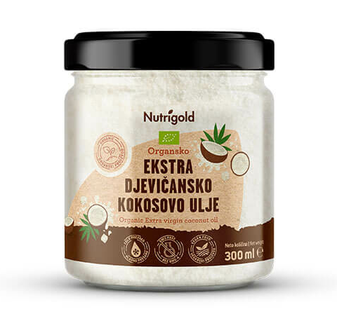 Ekstra deviško kokosovo olje - Ekološko 300ml Nutrigold