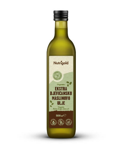 Ekstra deviško oljčno olje - Ekološko 500ml Nutrigold