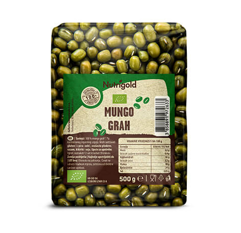 Mungo fižol - Ekološki 500g Nutrigold