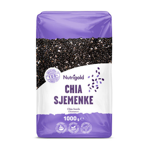 Chia semena – 1000g Nutrigold