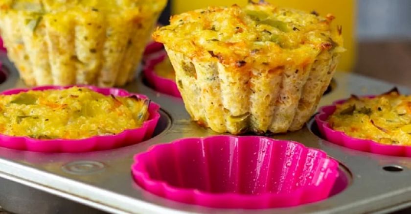 Slani mafini iz kvinoje in zelenjave