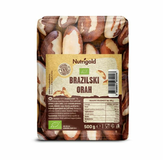 Brazilski oreščki- Ekološki 500g Nutrigold