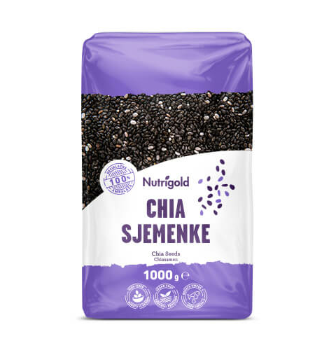 Chia semena – 1000g Nutrigold