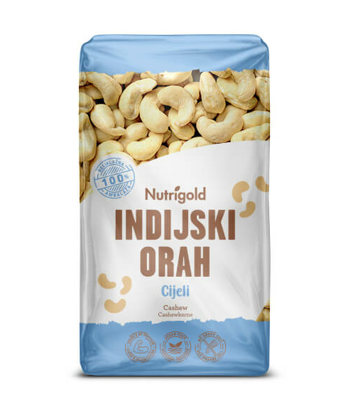 Indijski oreščki - surovi 1000g Nutrigold