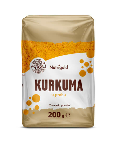 Kurkuma v prahu - 200g Nutrigold