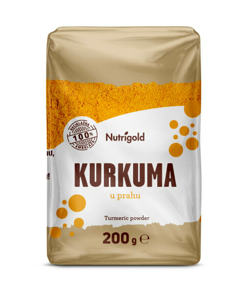 Kurkuma v prahu - 200g Nutrigold