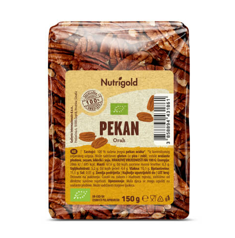 Pekan oreh - Ekološki 150g Nutrigold