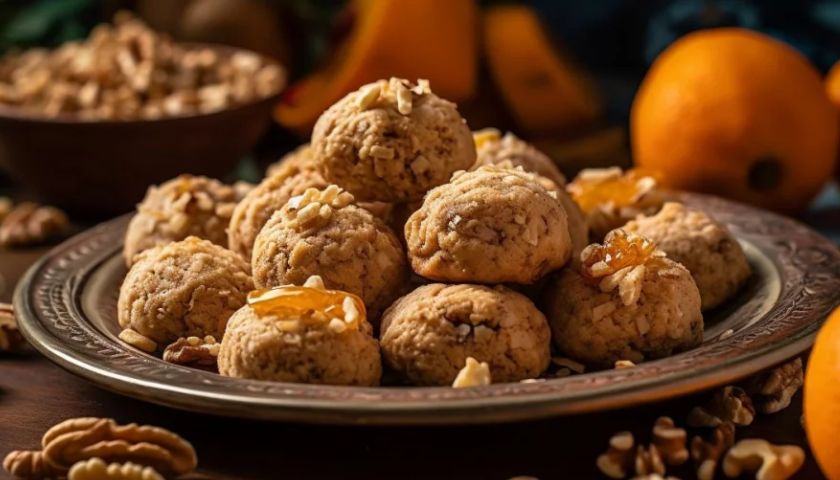 Kroglice iz suhega sadja in oreščkov