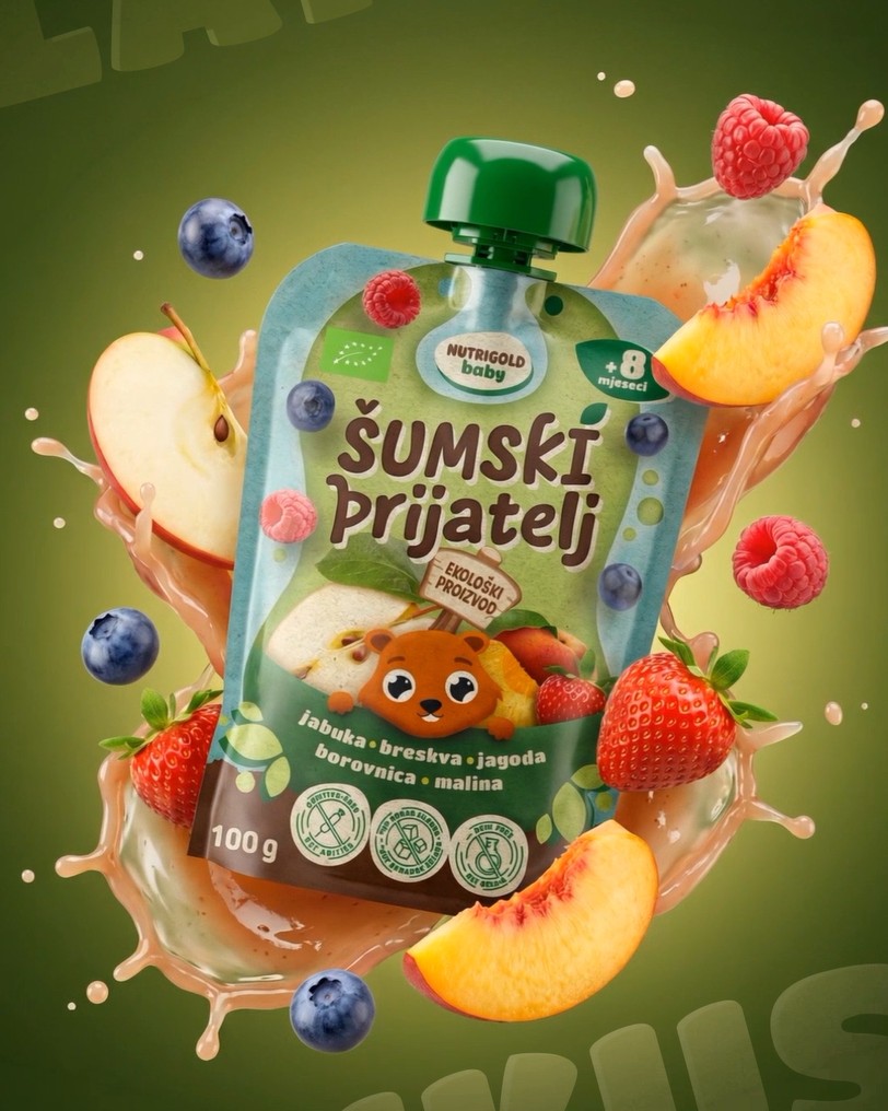 Sadna kaša Gozdni prijatelj - Ekološka 100 g Nutrigold Baby
