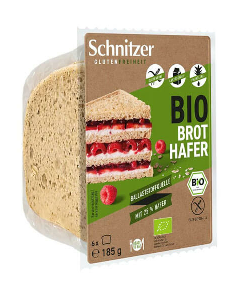 Ovseni kruh Brez glutena - Ekološki 200 g Schnitzer