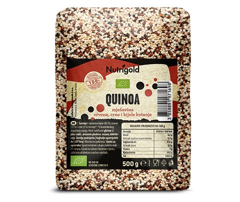 Kvinoja "Tricolor" - Ekološka 500g Nutrigold
