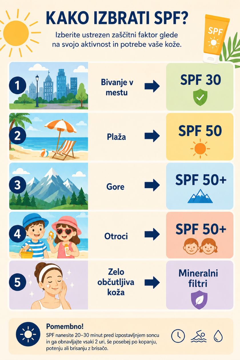 Kako izbrati najboljšo zaščito za kožo pred soncem.