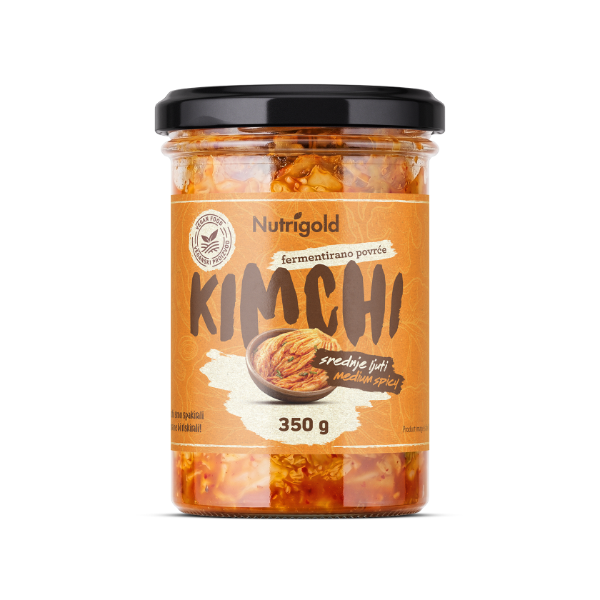 Kimchi Srednje pekoči – Fermentirana zelenjava – 350 g Nutrigold