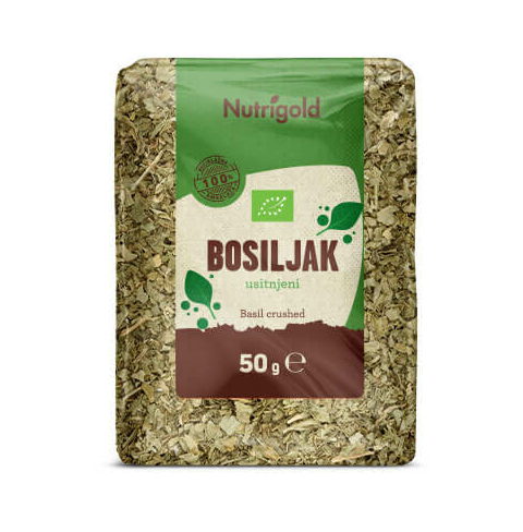 Bazilika drobljena - Ekološka 50 g Nutrigold